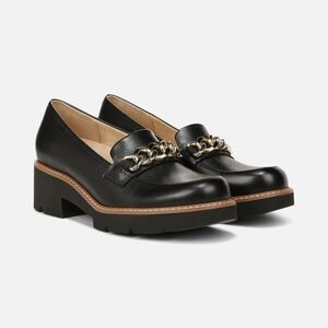 Naturalizer Desi Loafer size 9.5 Academia Librarian Chunky Platform